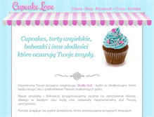 Tablet Screenshot of cupcakelove.pl